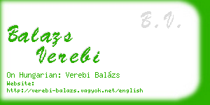 balazs verebi business card